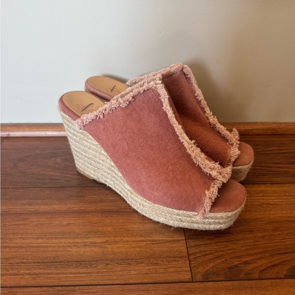 Castañer Pink Wedge Sandals 40